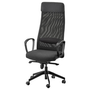 MARKUS Swivel chair, Vissle dark grey