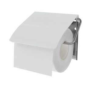 GoodHome Toilet Paper Holder Koros, white