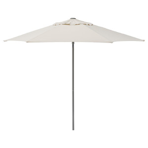 JOGGESÖ Parasol, light grey-beige, 300 cm