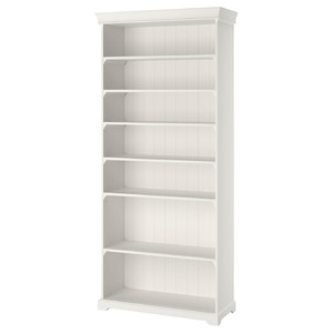 LIATORP Bookcase, white, 96x214 cm