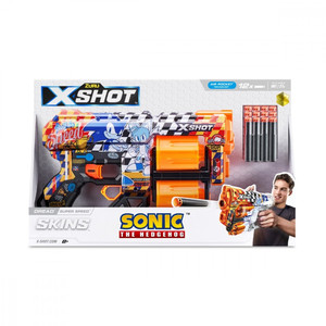 ZURU X-Shot Launcher Skins Dread Sonic 12 Darts Super Speed 8+