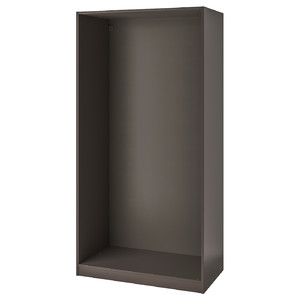 PAX Wardrobe frame, dark grey, 100x58x201 cm