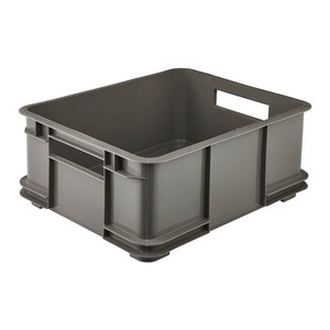 GoodHome Storage Container Box Ando L 20.5 l, grey