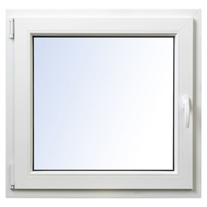 Tilt and Turn Window PVC Triple-Pane 1165 x 1035 mm, left, white