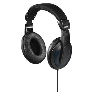 Hama “Basic4TV” TV headphones, over-ear, one-sided, long cable, black