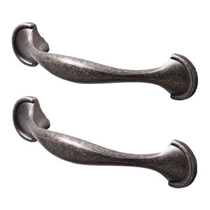 GoodHome Cabinet Handle Bow Ezov 118 mm, tin, 2 pack