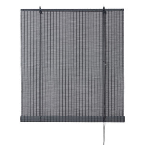 Corded Bamboo Roller Blind Colours Java 90x180cm, grey