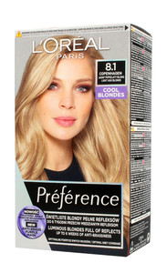 L'Oréal Hair Dye Recital Préférence 8.1 Bright Blond Grey