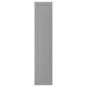 GULLABERG Door with hinges, grey, 50x229 cm