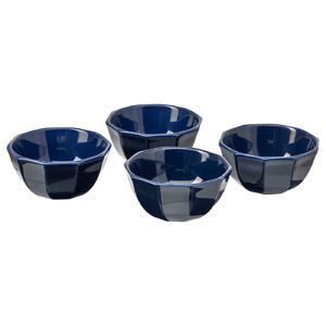STRIMMIG Bowl, stoneware blue, 15 cm, 4 pack