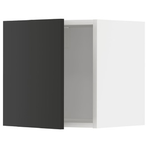 METOD Wall cabinet, white/Nickebo matt anthracite, 40x40 cm