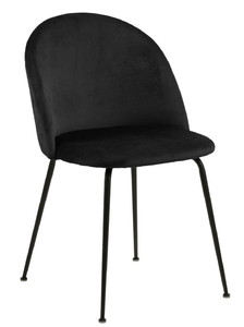 Upholstered Chair Louise, black