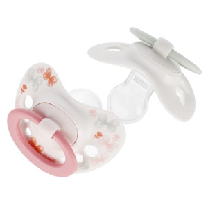 NUK Soother Pacifier Signature 2pcs 0-6m, butterfly/hearts