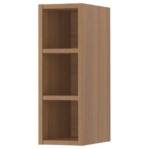 VADHOLMA Open storage, brown, stained ash, 20x37x60 cm