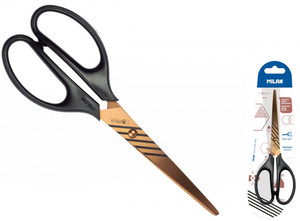 Milan Office Scissors Copper 17cm, black