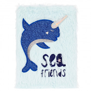 Plush Notebook Whale Sea Friends