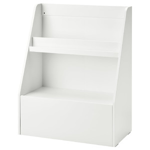 BERGIG Book display with storage, white