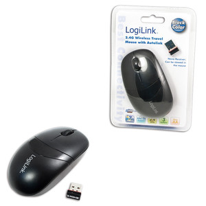 LogiLink Wireless Optical 3-button Mouse 2.4 GHz, black
