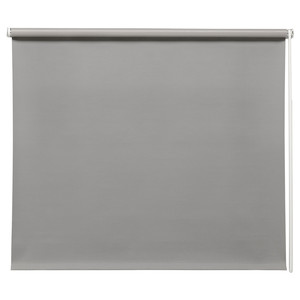 FRIDANS Block-out roller blind, grey, 120x195 cm