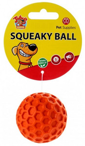 Toby's Choice Dog Squeaky Ball Small, 1pc, assorted colours