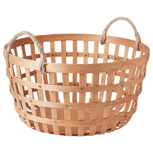 VÄXTHUS Basket, poplar/handmade, 50x27 cm