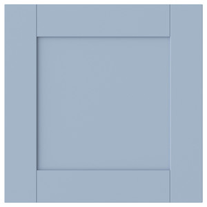 SANNIDAL Door with hinges, blue, 40x40 cm