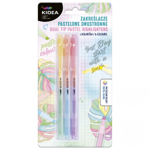 Kidea Dual Tip Pastel Highlighters 3pcs