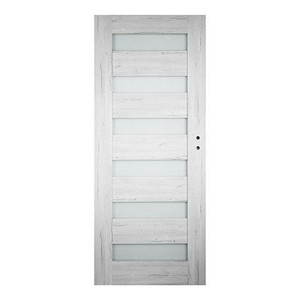 Internal Door Trame 90, left, silver oak