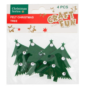 Christmas Decorations Felt Christmas Tree 4pcs