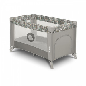 Lionelo Travel Cot Stefi Grey Concrete Multicolor 0+