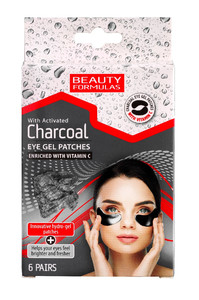Beauty Formulas Charcoal Eye Gel Patches 6 Pairs