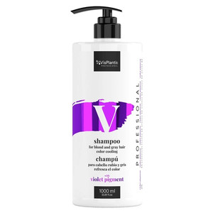 Vis Plantis Professional Shampoo for Blonde & Gray Hair Color Pigment 1000ml