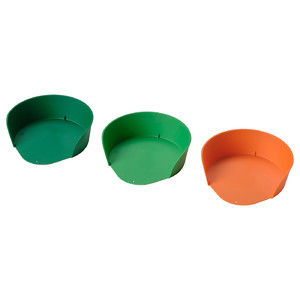 UPPFYLLD Preparation bowl, mixed colours, 18 cm, 3 pack