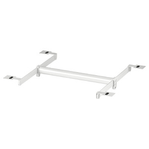 HJÄLPA Clth rail+2 susp rail+2 pck fitting, adjustable/white, 30-47x40 cm