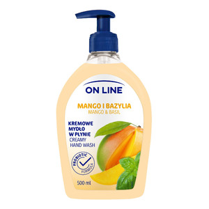 On Line Creamy Hand Wash Mango & Basil 500ml