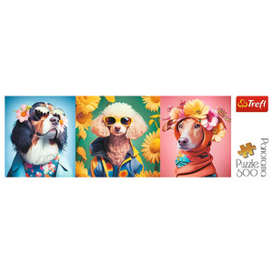 Trefl Panorama Jigsaw Puzzle Dog Fashion 500pcs 10+