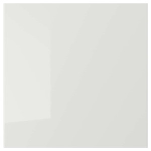 RINGHULT Drawer front, high-gloss light grey, 40x40 cm