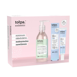 TOŁPA Gift Set Authentic 2024 (Face Cleansing Gel 195 ml + Skin Moisturizer 40 ml)