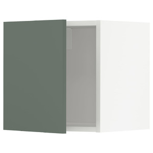 METOD Wall cabinet, white/Bodarp grey-green, 40x40 cm