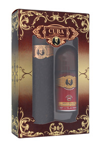 CUBA Gift Set for Men Gold - Eau de Toilette 100ml & Roll-on Deodorant 50ml