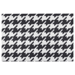 TOMTRÄTT Door mat, light grey/dark grey, 40x60 cm