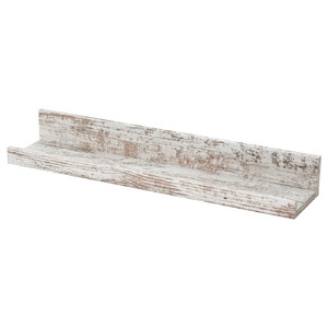 MOSSLANDA Picture ledge, white stained pine effect, 55 cm