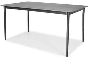 Outdor Dining Table BOSANO 150, black/grey
