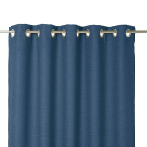Curtain GoodHome Novan 140x260cm, dark blue