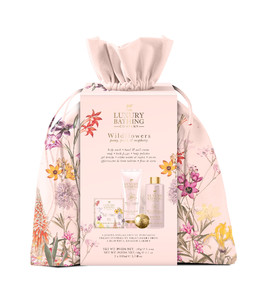 THE LUXURY BATHING COMPANY Weekend Essentials Wildflowers - Peony, Peach & Raspberry (Pouch) 1op.