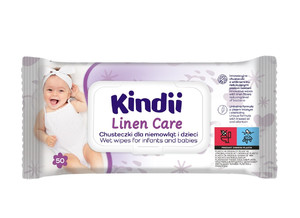 KINDII Wet Wipes for Infants & Babiesi Linen Care 50pcs