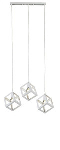 Pendant Lamp LED Sweden 3 x 60W E27, white