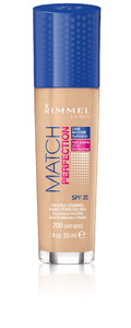 Rimmel Foundation Match Perfection No. 200 Soft Beige 30ml
