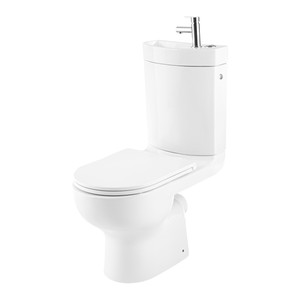2in1 Toilet & Sink GoodHome Cavally Rimless 3/6l, soft-close
