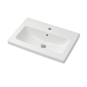 TVÄLLEN Single wash-basin, 64x43x5 cm